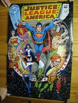 Justice League Of America Poster Superman Wonder Woman Green Arrow Hawkman - $89.99