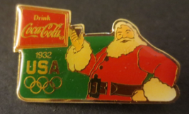 Drink Coca-Cola Santa with Glass of Coke USA 1932The Olympics and Santa - $5.45
