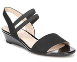 LifeStride Women Wedge Heel Slingback Sandals Yolo Size US 7.5W Black Fa... - £23.35 GBP