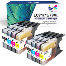 8 High Yield Ink For Brother Lc-75 Lc-71 Mfc-J6910Dw Mfc-J280W Mfc-J5910Dw - £21.96 GBP