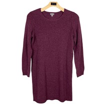 J. Jill Sweater Dress Womens Medium Purple Italian Yarn Wool Cashmere Knit - £31.44 GBP