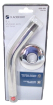 New GLACIER BAY 8&quot; Universal Chrome Shower Head Arm &amp; Flange 638-881 - $10.44
