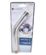 New GLACIER BAY 8&quot; Universal Chrome Shower Head Arm &amp; Flange 638-881 - $194.38 MXN