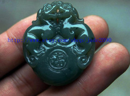 Free Shipping -  good luck Green jade jadeite carved Pi Yao jadeite jade Amulet  - £20.56 GBP
