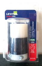 New Leviton Plus + Pro Black &amp; White Locking Connector 30A 125V 2613-CS ... - $9.90