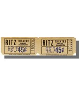 Ritz Theatre Tickets/Pair/45 Cents,Spokane, Washington/WA, 1 - $3.00
