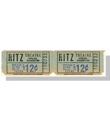 Ritz Theatre Tickets/Pair,Spokane, Washington/WA, 1950&#39;s? - £2.31 GBP