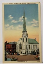 Chambersburg  Pa Central Presbyterian Church Postcard H8 - £5.46 GBP