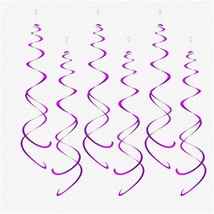 Purple Party Swirl Delights - 30 Pack Hanging Swirl Decorations for Ceil... - $30.68