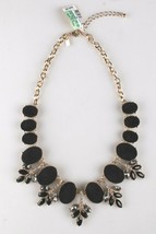 I.N.C. Gold-Tone Faux Velvet-Covered Multi-Stone Crystal Statement Necklace 18 - £12.02 GBP