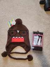 Rare 2014 Domo Knit Beanie Winter Hat &amp; footless tights Adult NOS With Tags - £167.25 GBP