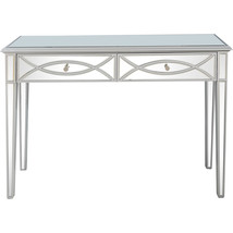 Entryway, Helena Console Table with 2 Storage Drawers - 48&quot;W x 32&quot;H, Clear - $560.75
