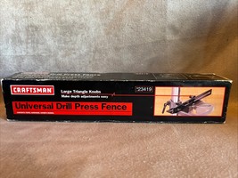 NEW SEALED VTG CRAFTSMAN UNIVERSAL DRILL PRESS FENCE #23419 TRIANGLE KNOBS - $38.65