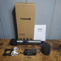 Tonor Wireless Microphone, UHF Dual Cordless Metal Dynamic Mic System TW310 Red - £23.39 GBP