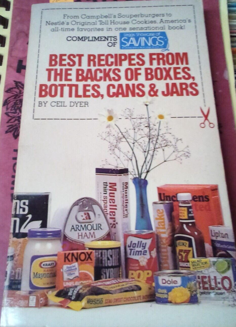Best Recipes From the Backs of Boxes... Paperback Book By Dyer, Ceil - $0.99
