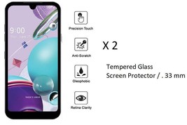 2 x Tempered Glass Screen Protector For LG Phoenix 5 / Risio 4 / Fortune 3 - $9.85