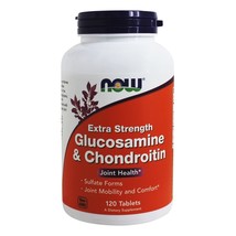 NOW Foods Glucosamine and Chondroitin Extra Strength, 120 Tablets - $33.55