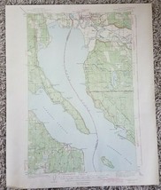 1943 Stanwood Quadrangle Washington WA USGS 15-Minute Topo Tactical Vtg Map - £11.11 GBP