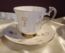 Vintage Taylor &amp; Kent Red Rose Tea Cup Of Fortune Teacup &amp; Saucer Set - £14.89 GBP