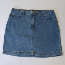 Lee Regular Fit Women’s Size 16M Blue Mid-Rise Denim Skort 112315513 image 14