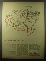 1960 WJR Radio Advertisement - It takes two to tangle - £11.28 GBP