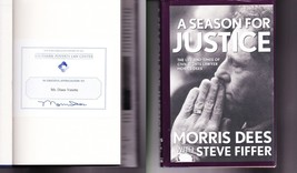 A Season for Justice SIGNED Morris Dees 1ST Edition Hardcover 1991 Civil... - £15.24 GBP