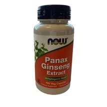 Now Panax Ginseng Extract 100 Veg Capsules Adaptogenic Herb Dietary Supp... - $12.86