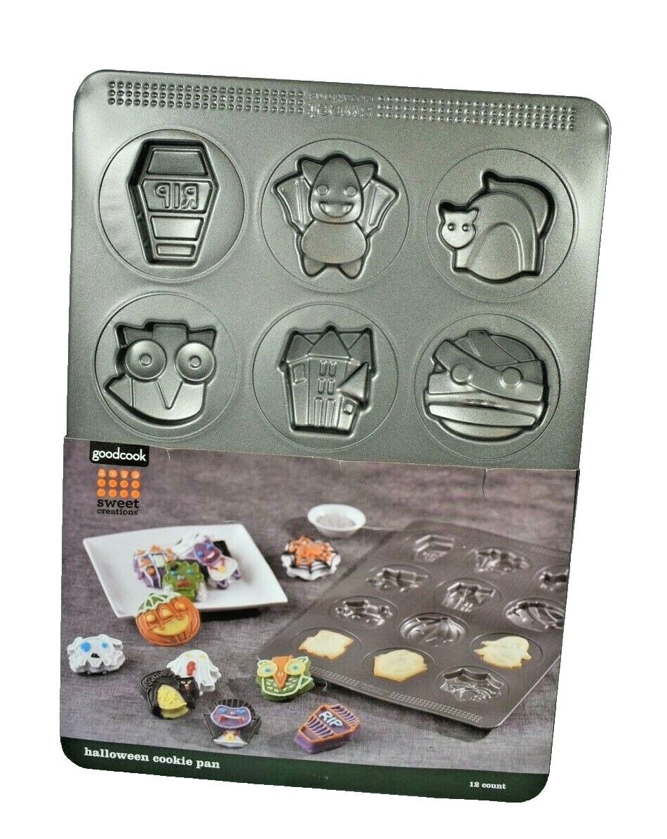 Good Cook Sweet Creations Halloween Cookie Pan 12 Designs Non-Stick (New) - $17.47