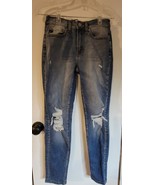 Womens 0 23 KanCan Blue Distressed Punk Tapered Leg Denim Jeans Style KC... - $349.79 MXN