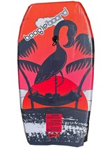 Boogie Body Board Flamingo size 37&quot; Pro Shape With wrist Basic Leash Bodyboard - £16.01 GBP