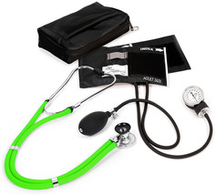 Prestige Medical - Aneroid Sphygmomanometer Sprague Rappaport Kit, Neon Green - $59.95