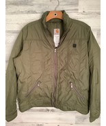 Carhartt Puffer Jacket Women&#39;s Large Olive Green Full Zip Long Sleeve Ou... - £32.12 GBP