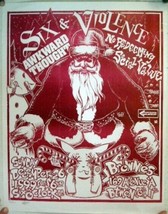 Sechs Und Violence Awkward Thought Konzert Gig Poster Brownie&#39;s 12-26-1999 &amp; 6 - £26.90 GBP