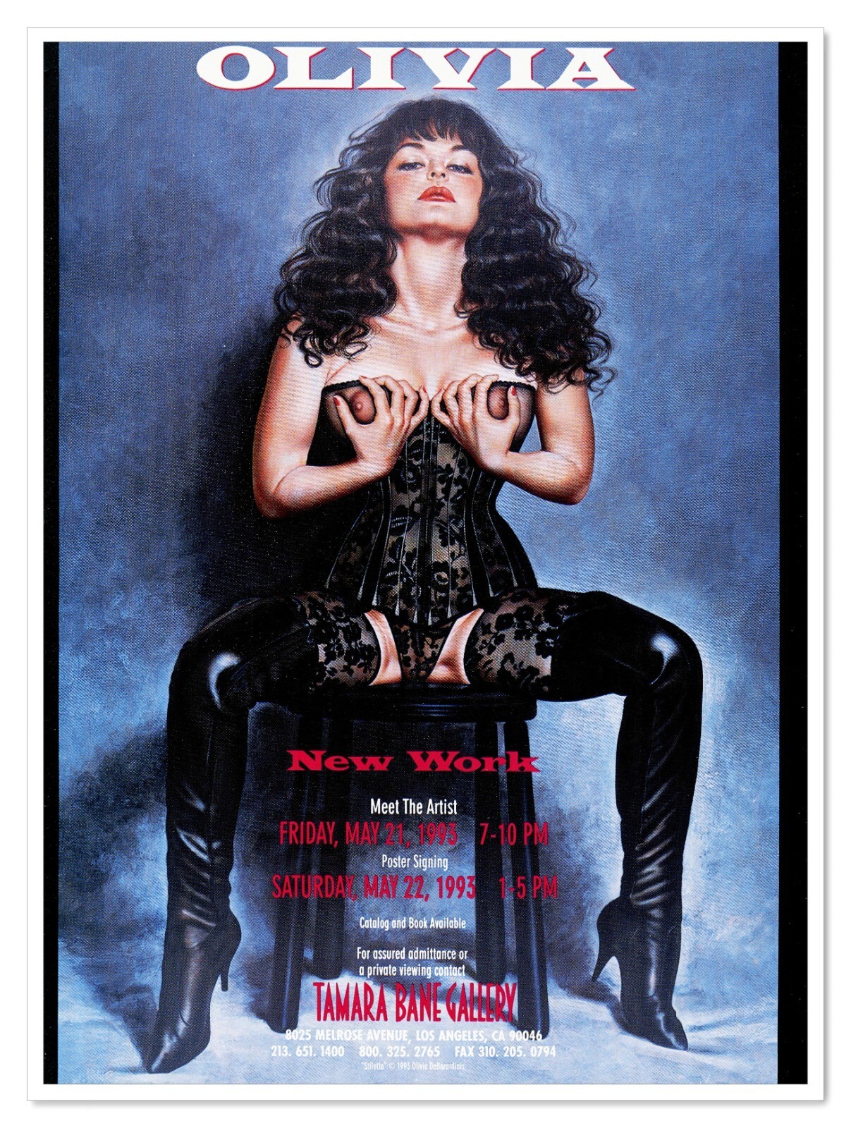 Olivia DeBerardinis Tamara Bane Gallery Pinup Cheesecake 1993 Print Maga... - $12.30