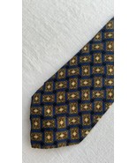 Valentino Men’s Silk Necktie Blue Gold Black Baroque Design Made In Italy  - €21,67 EUR