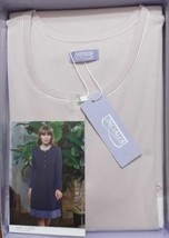 Shirt Night Seraph Woman Long Sleeve Warm Cotton Interlock Linclalor 91963 - £30.38 GBP