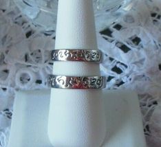 His &amp; Hers 18K GP Rings Chinese design Size 6.5 &amp; 9 - $40.84