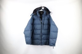 Vtg 90s Gap Mens Large Distressed Down Insulated Reversible Hooded Puffe... - £53.38 GBP