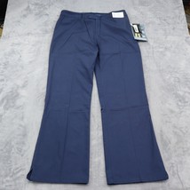 Dickies Pants Womens Blue L Easy Care Medical Uniform Wide Leg Side Slit... - $18.69