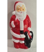 Vintage 1968 Empire Plastic 13&quot; Santa Claus Christmas Blowmold Decoratio... - $40.25 CAD