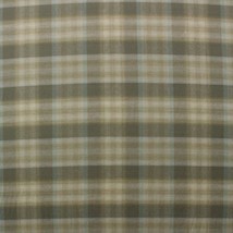 WAVERLY TARTAN TERRAIN SHALE PLAID OLIVE GREEN FLANNEL LIKE FABRIC BY YA... - £9.97 GBP