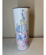 WDW Magic Kingdom Watercolor “Magical” Cinderella Castle Stainless Tumbl... - $12.20