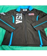 Calhoun Sportswear USA Softshell Jacket Composite American Flag Size Large  - €37,82 EUR