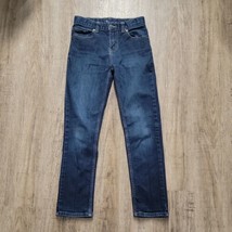 Wonder Nation Adjustable Waist Blue Jeans ~ Sz 12 ~ Straight ~ 24.5&quot; Inseam - £12.19 GBP