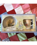 VTG 1991 Peter Rabbit by Wedgewood Boxed 2-pc Nursery Set Mug Cup Bowl E... - $47.86 CAD