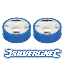 2 x Silverline White PTFE Tape Threaded Seal Fitting Water Plumbing 12x1... - €4,04 EUR