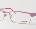 More &amp; More 50409 910 Rosa Taffy / Oro Pallido Occhiali Unici 54-16-140 - $76.45