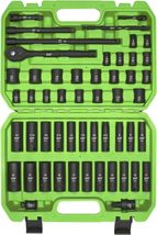 3/8&quot; Drive Impact Socket Set, 52 Piece Standard SAE (5/16-3/4 inch) - $99.97