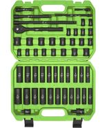 3/8" Drive Impact Socket Set, 52 Piece Standard SAE (5/16-3/4 inch) - $99.97