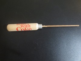 Coca-Cola 1960s Wood Handle Ice Pick Things Go Better With Coke unfinish... - $12.38